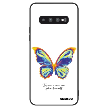 Etui na Samsung Galaxy S10 Plus G975 - Diamanty White