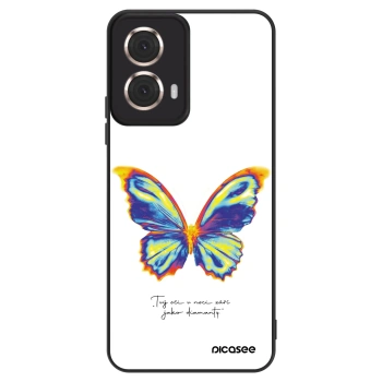 Etui na Motorola Moto G85 - Diamanty White