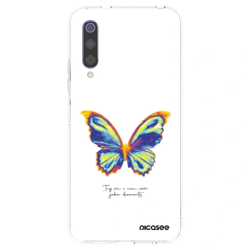 Picasee silikonowe przeźroczyste etui na Xiaomi Mi 9 - Diamanty White
