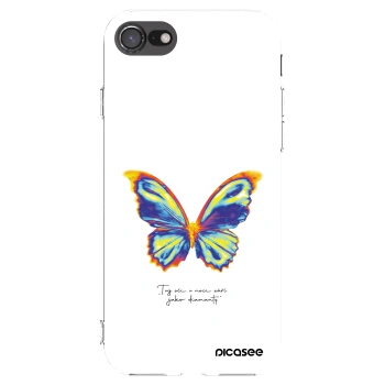 Picasee silikonowe przeźroczyste etui na Apple iPhone 7 - Diamanty White