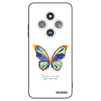 Picasee silikonowe czarne etui na Xiaomi Redmi 14C - Diamanty White