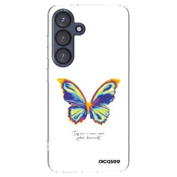 Picasee silikonowe przeźroczyste etui na Samsung Galaxy S25 5G - Diamanty White