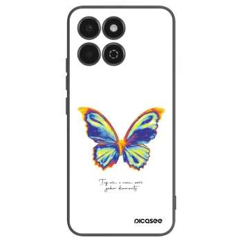 Picasee silikonowe czarne etui na Honor 200 Smart 5G - Diamanty White