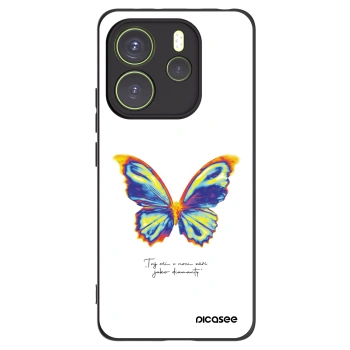 Picasee silikonowe czarne etui na Xiaomi Redmi Note 14 4G - Diamanty White