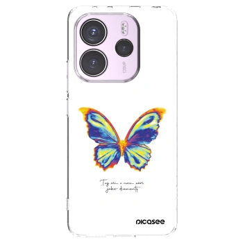 Picasee silikonowe przeźroczyste etui na Xiaomi Redmi Note 14 4G - Diamanty White