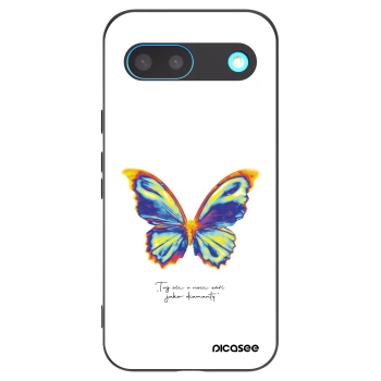 Picasee silikonowe czarne etui na Google Pixel 8 - Diamanty White