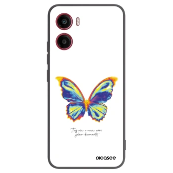Picasee silikonowe czarne etui na Motorola Moto G05 - Diamanty White