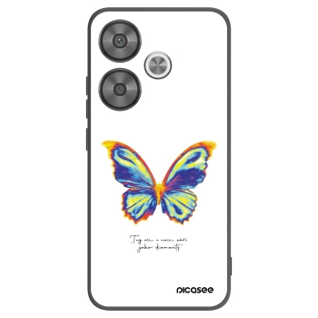 Picasee silikonowe czarne etui na Xiaomi Poco F6 - Diamanty White