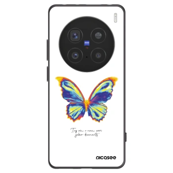 Picasee silikonowe czarne etui na Vivo X200 Pro - Diamanty White