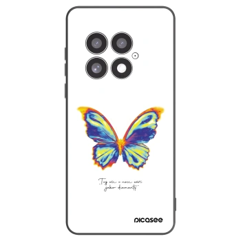 Picasee silikonowe czarne etui na OnePlus 13 5G - Diamanty White