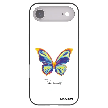Picasee silikonowe czarne etui na Apple iPhone Air - Diamanty White