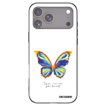 Picasee silikonowe czarne etui na Apple iPhone 17 Pro Max - Diamanty White