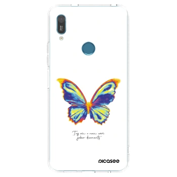 Picasee silikonowe przeźroczyste etui na Huawei Y6 2019 - Diamanty White