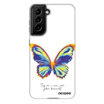 Etui na Samsung Galaxy S21 5G G991B - Diamanty White