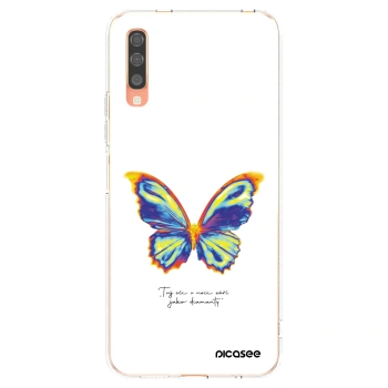 Picasee silikonowe przeźroczyste etui na Samsung Galaxy A70 A705F - Diamanty White