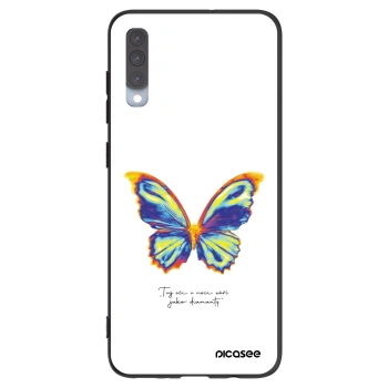 Picasee silikonowe czarne etui na Samsung Galaxy A70 A705F - Diamanty White