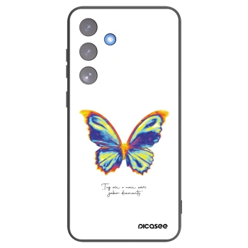 Picasee silikonowe czarne etui na Samsung Galaxy S25 FE 5G - Diamanty White