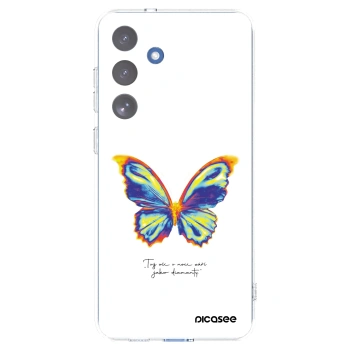 Picasee silikonowe przeźroczyste etui na Samsung Galaxy S25 FE 5G - Diamanty White