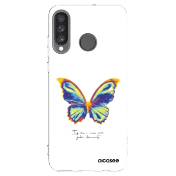 Picasee silikonowe przeźroczyste etui na Huawei P30 Lite - Diamanty White