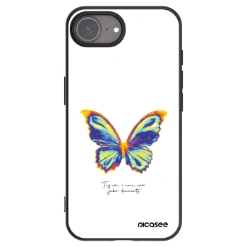 Picasee silikonowe czarne etui na Apple iPhone 17e - Diamanty White