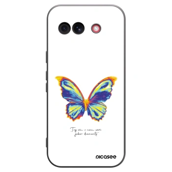 Picasee silikonowe czarne etui na Google Pixel 10a - Diamanty White