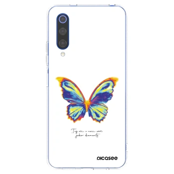 Picasee silikonowe przeźroczyste etui na Xiaomi Mi 9 SE - Diamanty White