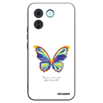 Picasee silikonowe czarne etui na Xiaomi Redmi Note 17 Pro MAX 5G - Diamanty White