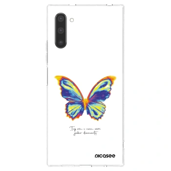 Picasee silikonowe przeźroczyste etui na Samsung Galaxy Note 10 N970F - Diamanty White