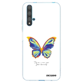 Picasee silikonowe przeźroczyste etui na Huawei Nova 5T - Diamanty White