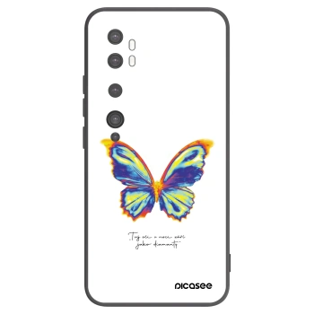 Picasee silikonowe czarne etui na Xiaomi Mi Note 10 (Pro) - Diamanty White