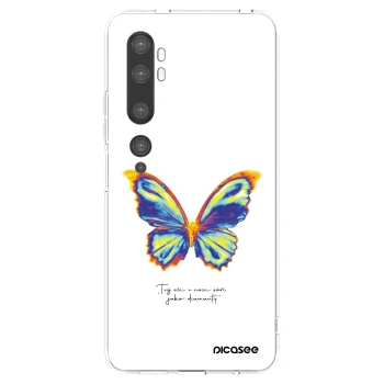Picasee silikonowe przeźroczyste etui na Xiaomi Mi Note 10 (Pro) - Diamanty White