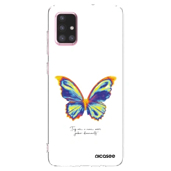 Picasee silikonowe przeźroczyste etui na Samsung Galaxy A71 A715F - Diamanty White