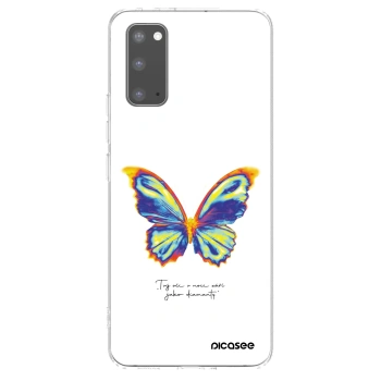 Picasee silikonowe przeźroczyste etui na Samsung Galaxy S20 G980F - Diamanty White