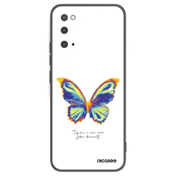 Picasee silikonowe czarne etui na Samsung Galaxy S20 G980F - Diamanty White