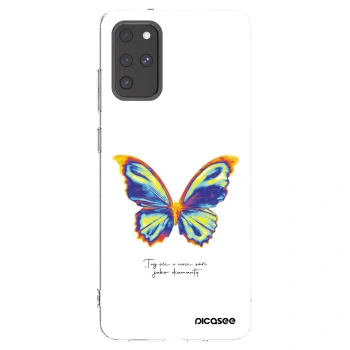 Picasee silikonowe przeźroczyste etui na Samsung Galaxy S20+ G985F - Diamanty White