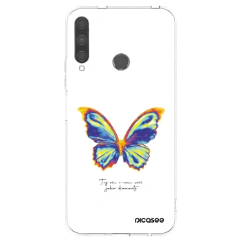 Picasee silikonowe przeźroczyste etui na Huawei P40 Lite E - Diamanty White