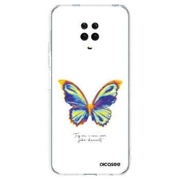 Picasee silikonowe przeźroczyste etui na Xiaomi Redmi Note 9 Pro - Diamanty White