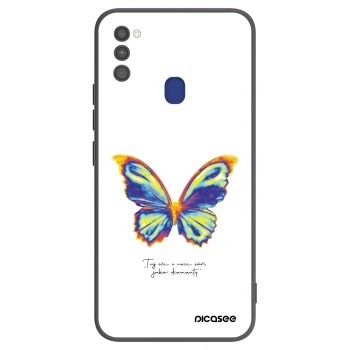 Etui na Samsung Galaxy M21 M215F - Diamanty White