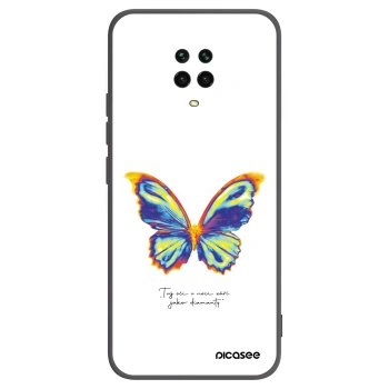 Picasee silikonowe czarne etui na Xiaomi Redmi Note 9S - Diamanty White