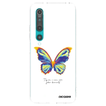 Picasee silikonowe przeźroczyste etui na Xiaomi Mi 10 - Diamanty White
