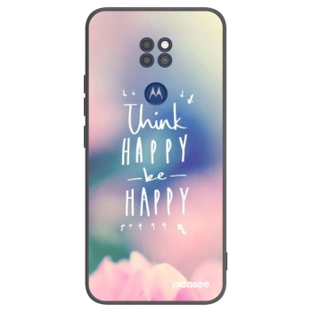 Etui na Motorola Moto G9 Play - Think happy be happy