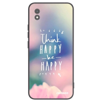 Picasee silikonowe czarne etui na Realme C11 (2021) - Think happy be happy