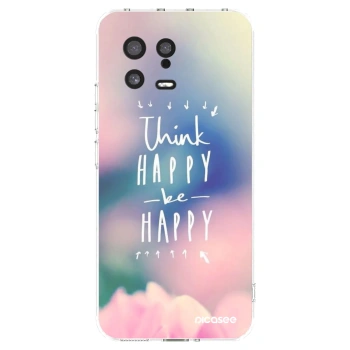 Picasee silikonowe przeźroczyste etui na Xiaomi 13 - Think happy be happy