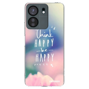 Picasee silikonowe przeźroczyste etui na Xiaomi Redmi 13C 4G - Think happy be happy