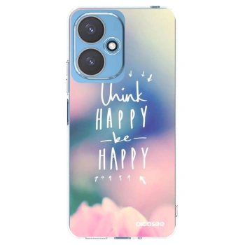 Picasee silikonowe przeźroczyste etui na Xiaomi Redmi 13C 5G - Think happy be happy