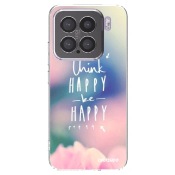 Picasee silikonowe przeźroczyste etui na Xiaomi 15 - Think happy be happy