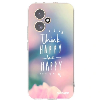 Picasee silikonowe przeźroczyste etui na Honor 400 5G - Think happy be happy