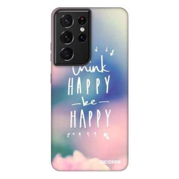 Etui na Samsung Galaxy S21 Ultra 5G G998B - Think happy be happy