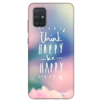 Etui na Samsung Galaxy A71 A715F - Think happy be happy