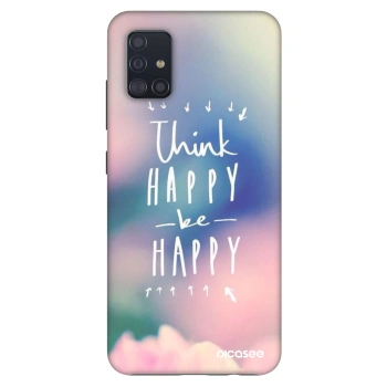 Etui na Samsung Galaxy A51 A515F - Think happy be happy